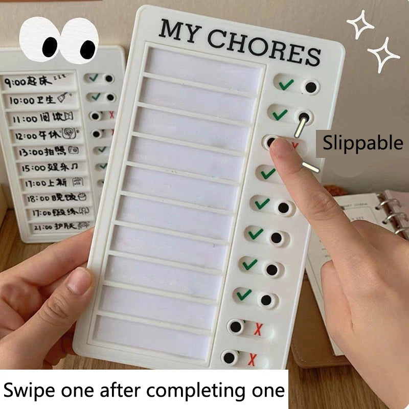 Self-Discipline Habit Tracker Card — Daily Check-In & Goal Planner