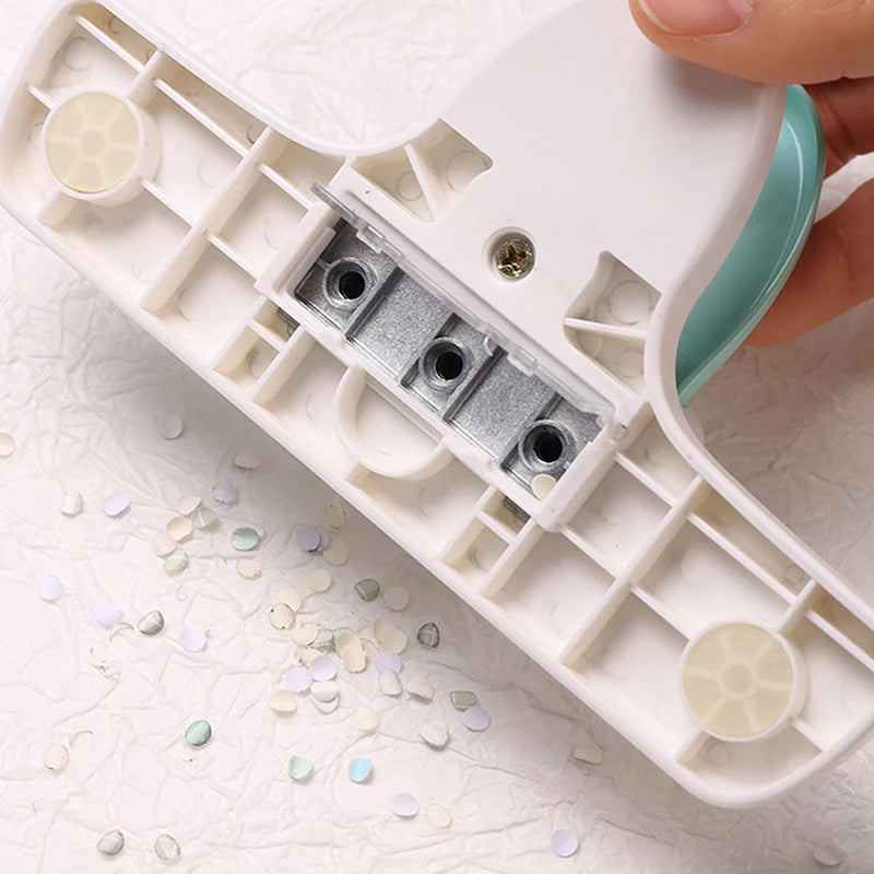 3 Hole Paper Punch for Loose Leaf Binder Planners, Adjustable A5 A6 A7 Hole Puncher, 8 Sheet Capacity