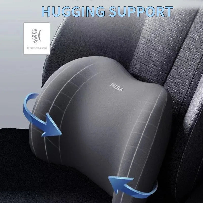 Car Headrest & Lumbar Support Pillow Set