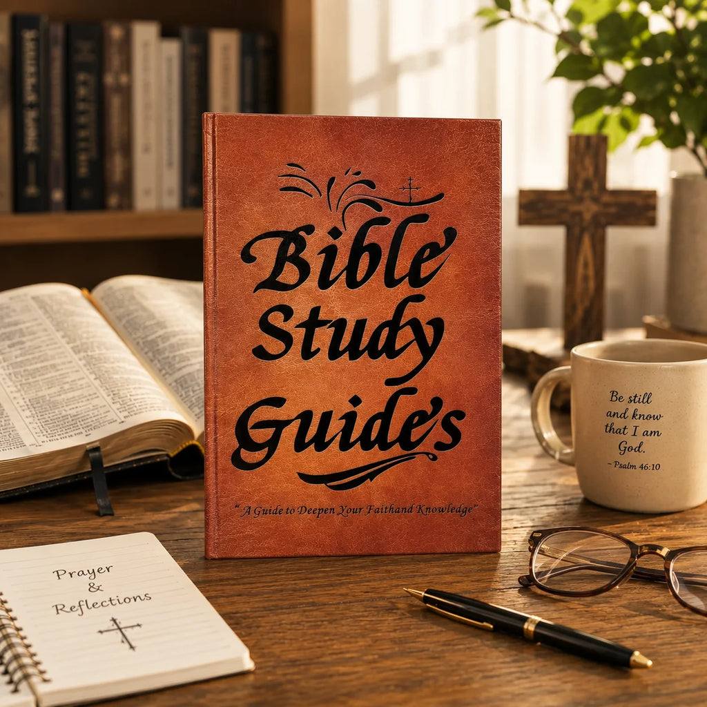 Christian Bible Study Journal with Book-by-Book Scripture Notes and Prayer Reflection Pages, Guided Devotional Workbook for Faith Growth