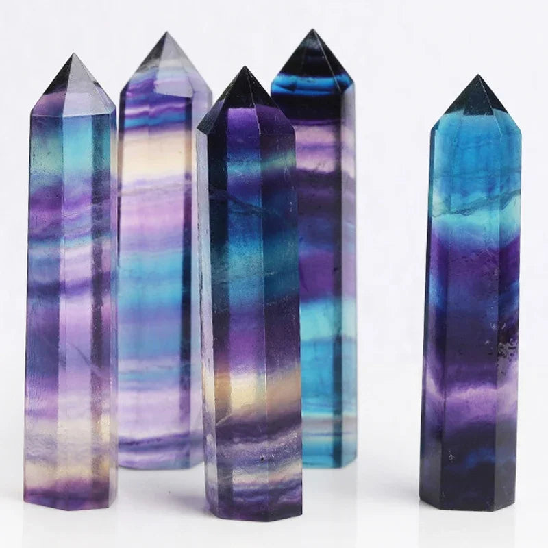 Natural Crystal Point Wand — Reiki Healing Stone for Home Decor & Meditation