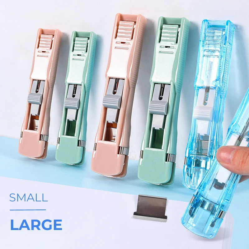 Mini Traceless Reusable Paper Binding Tool, Handheld Push Clamp for Binders, Books and Files, Office and School Binding Supplies