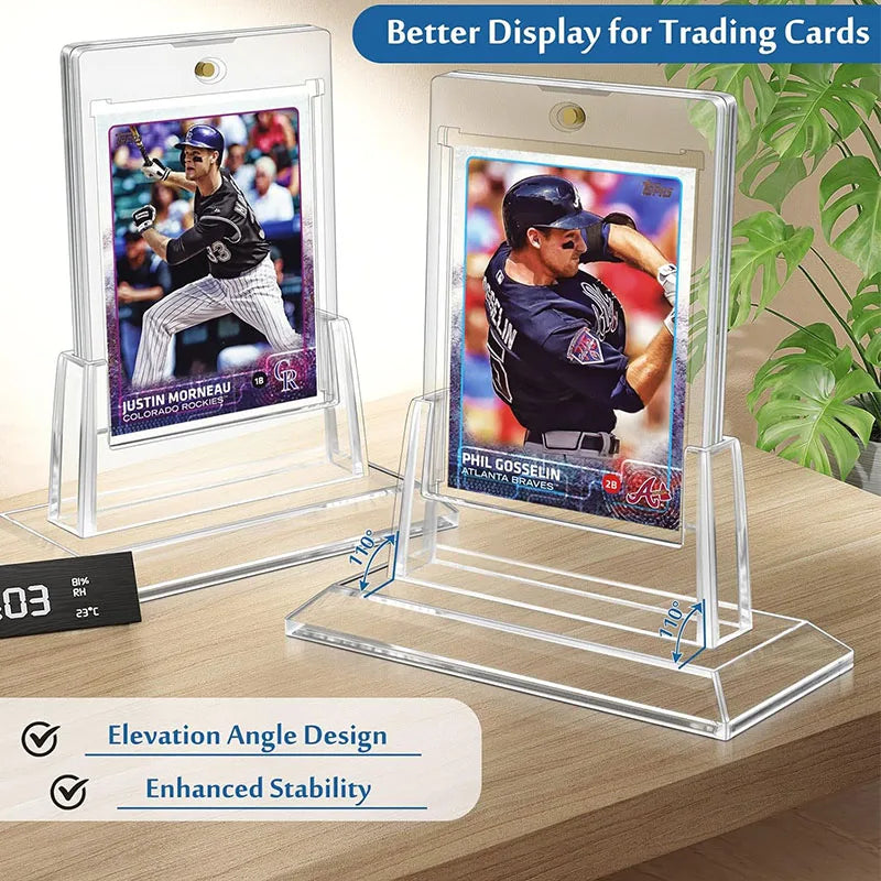 Magnetic Acrylic Trading Card Display Case with Sleeve Protector