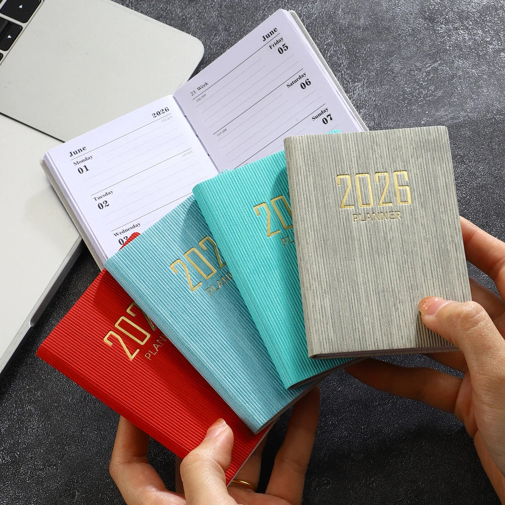 2026 A7 Mini Pocket Planner — Daily & Weekly Schedule Book