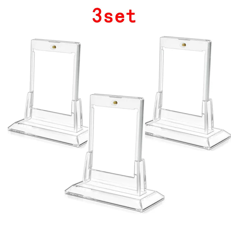 Magnetic Acrylic Trading Card Display Case with Sleeve Protector