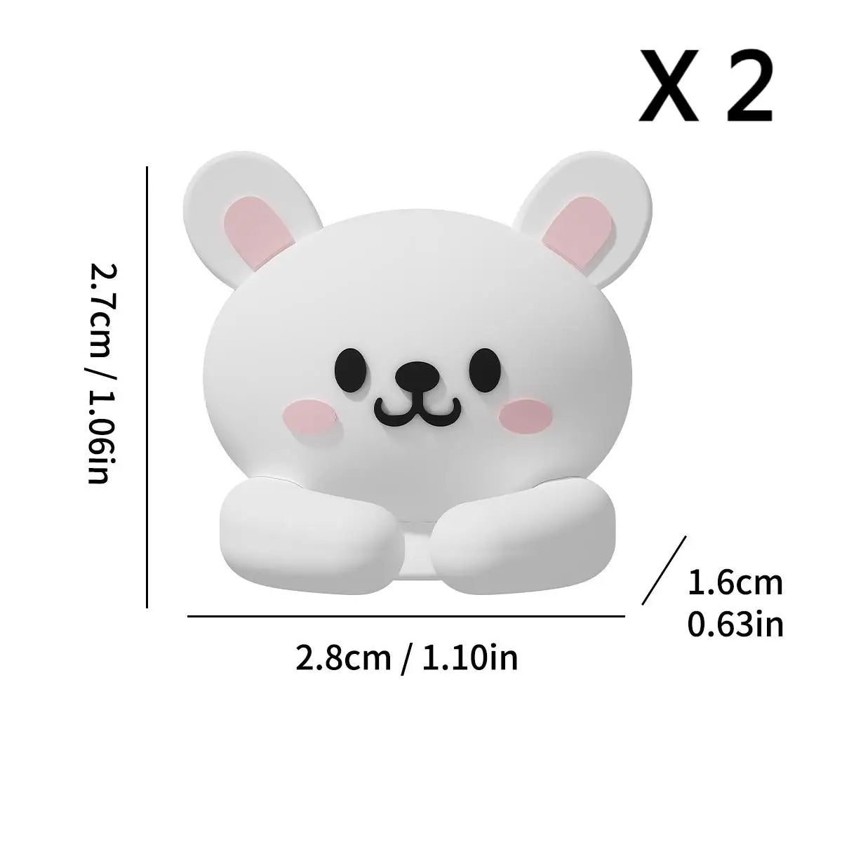 Cute Desktop Cable Organizer Holder Self-Adhesive Cable Management Clips