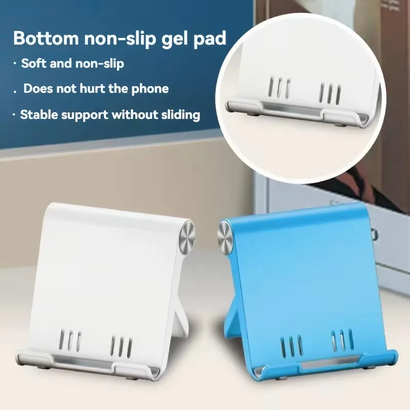 Adjustable Folding Phone Stand for Desk, Portable Tablet and Mobile Phone Holder