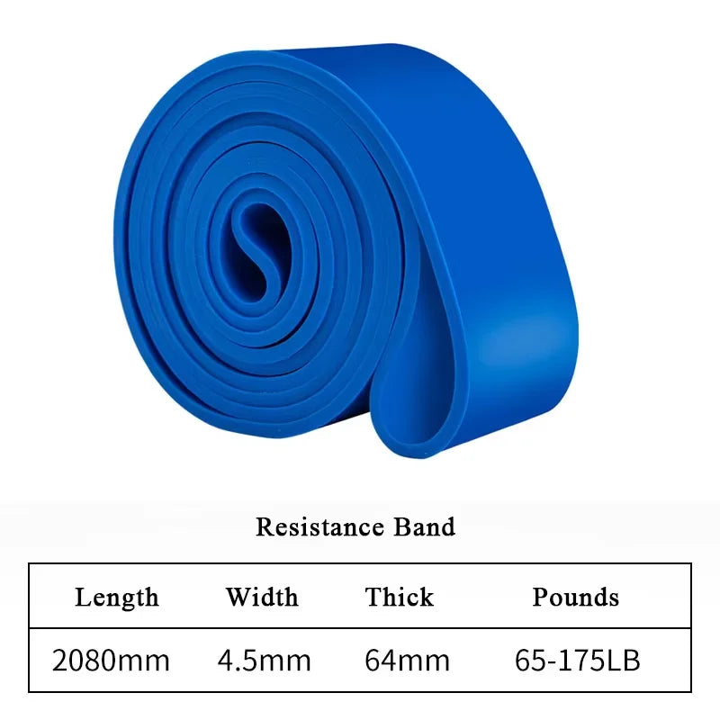 Stackable TPE Resistance Bands — Heavy-Tension Home Workout & Stretching Set