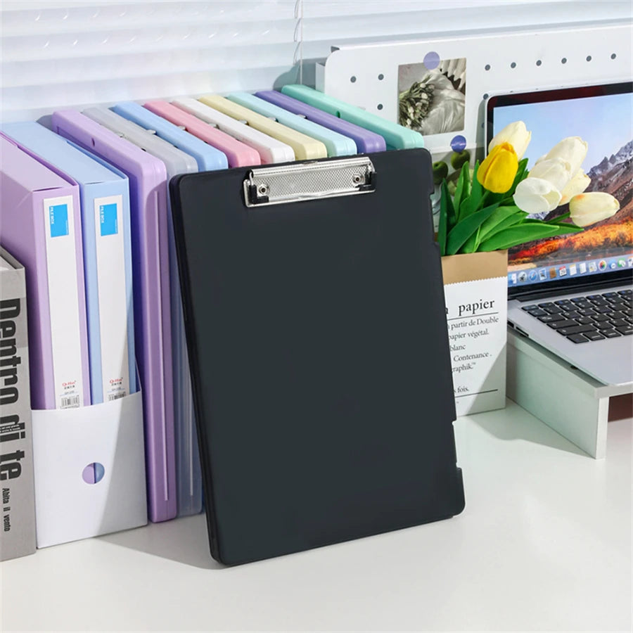 A4 Document File Folder Organizer with Clip Board for Test Papers, Office Documents and Desk Storage