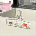 Clear Acrylic Binder Clip, Large Paper Clamp for Notebooks, Journals, Sheet Music and Desk Document Organization