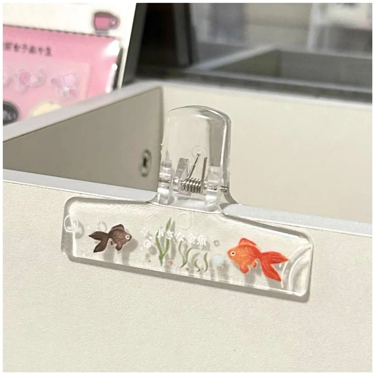 Clear Acrylic Binder Clip, Large Paper Clamp for Notebooks, Journals, Sheet Music and Desk Document Organization