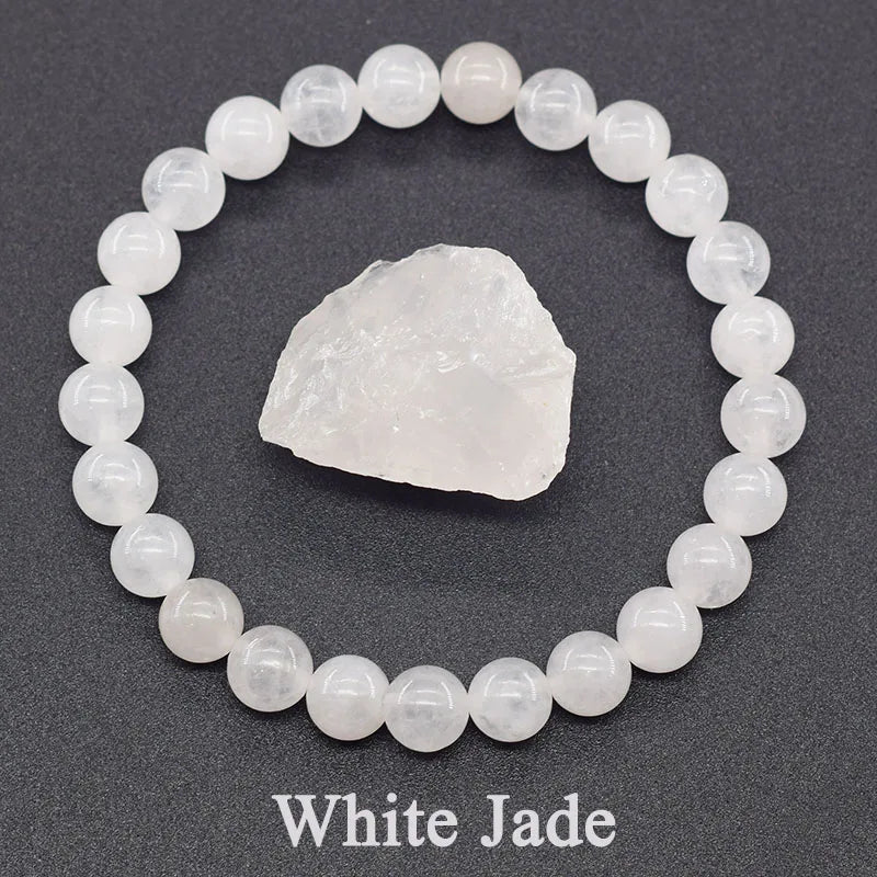 Natural Lapis Lazuli Stone Beads Bracelet — Energy Healing Jewelry