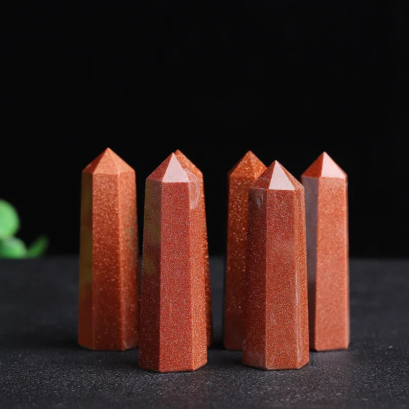 Natural Crystal Point Wand — Reiki Healing Stone for Home Decor & Meditation