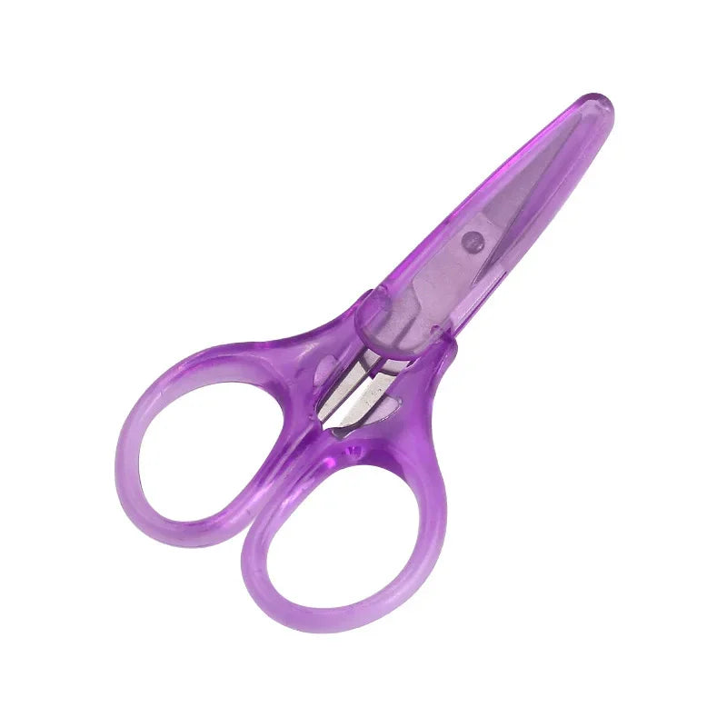 Compact Precision Craft Scissors with Protective Cap, Stainless Steel Mini Scissors for Journaling, Scrapbooking and Travel