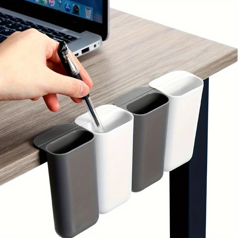 Clip-On Desk Pen & Pencil Holder Organizer — 1 or 2 Pack