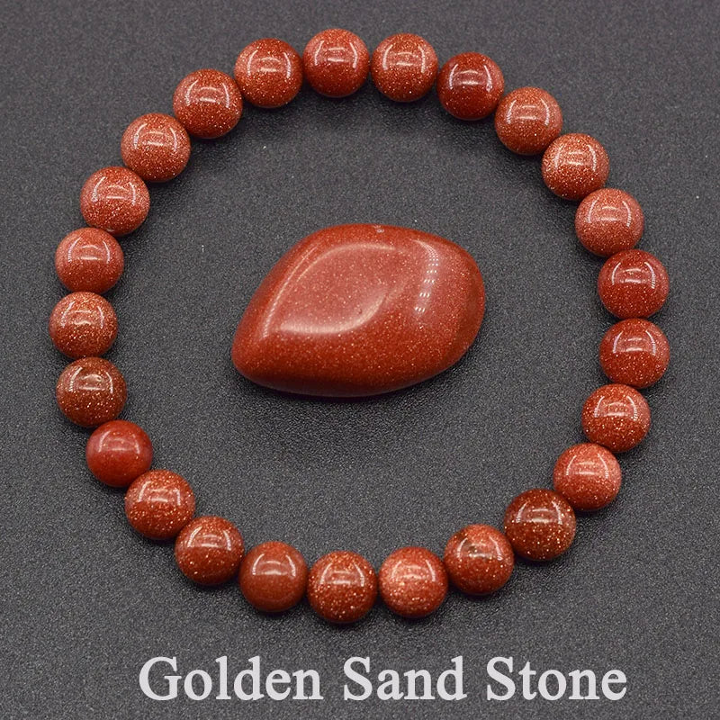 Natural Lapis Lazuli Stone Beads Bracelet — Energy Healing Jewelry