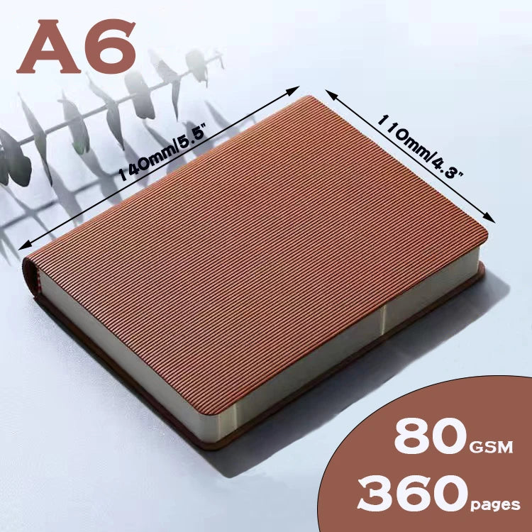 A6 360-Page Notebook — Lined or Blank Journal