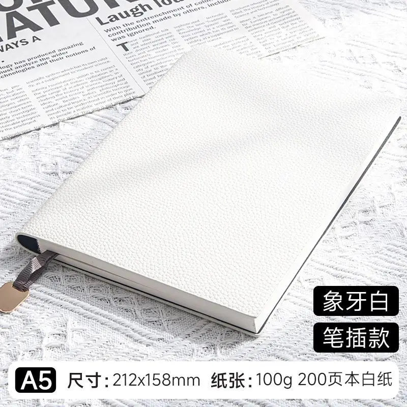 Personalized A5 PU Leather Notebook — Business, Study & To-Do Journal