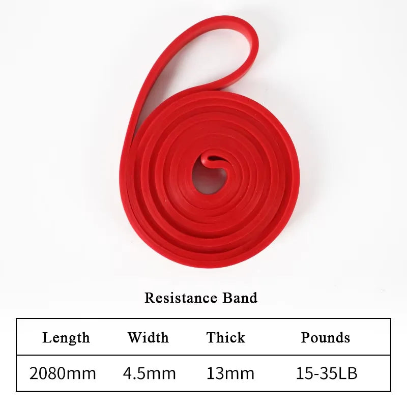 Stackable TPE Resistance Bands — Heavy-Tension Home Workout & Stretching Set