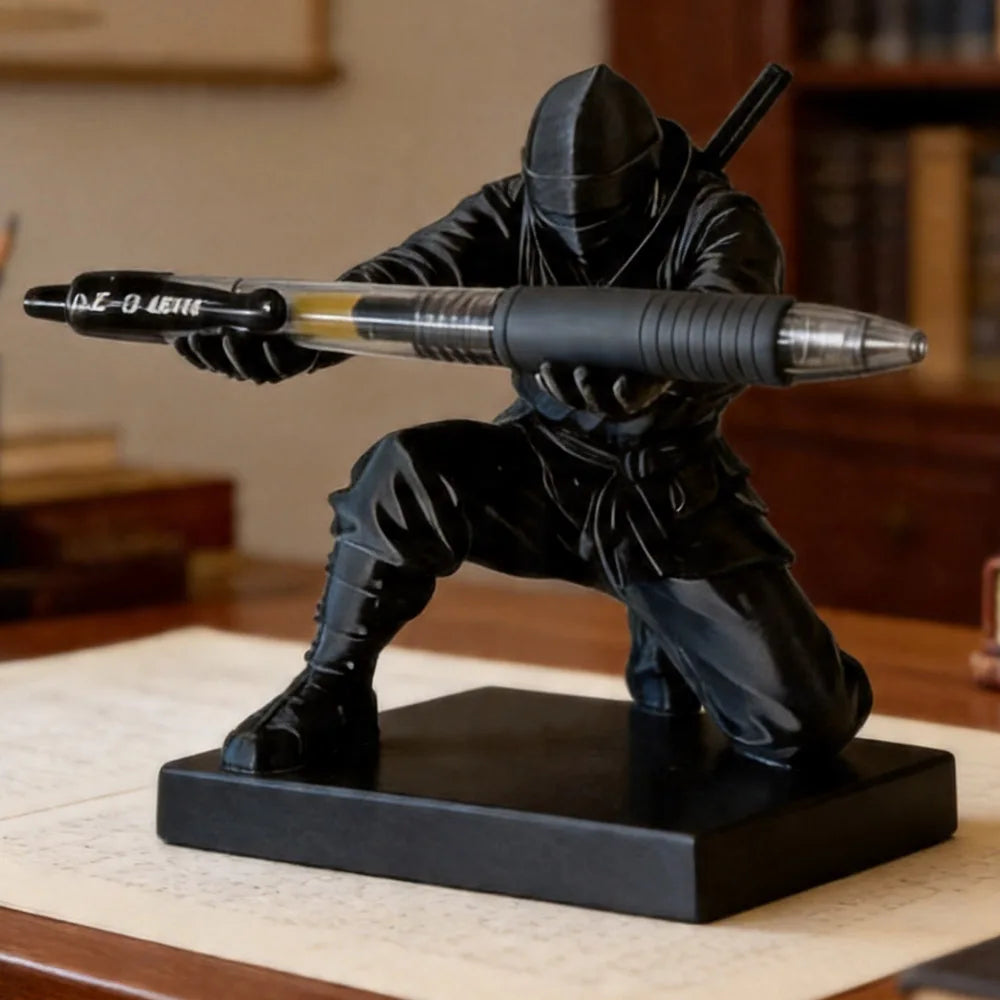 Ninja Pen Holder Desk Organizer, 3D Printed Creative Desktop Decoration and Office Gift