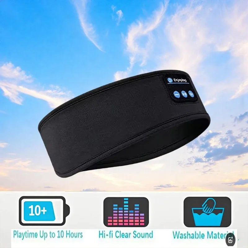 Bluetooth Sleep Headband — Wireless Sports Headphones with Eye Mask for Running & Yoga