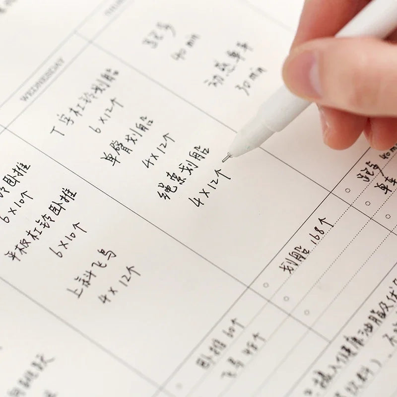 Undated Planner Notebook — Weekly or Monthly Schedule