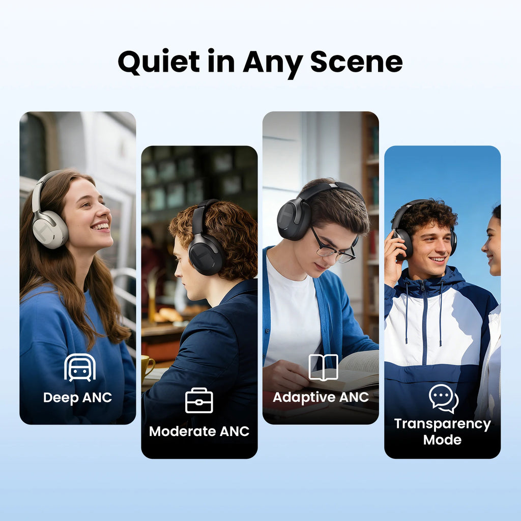 HAYLOU S40 Wireless Over-Ear Headphones with ANC & LDAC