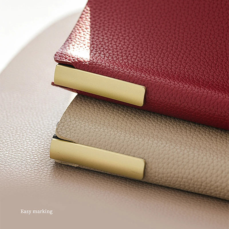 Personalized A5 PU Leather Notebook — Business, Study & To-Do Journal