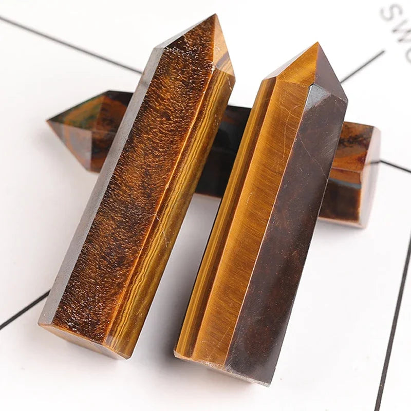 Natural Crystal Point Wand — Reiki Healing Stone for Home Decor & Meditation