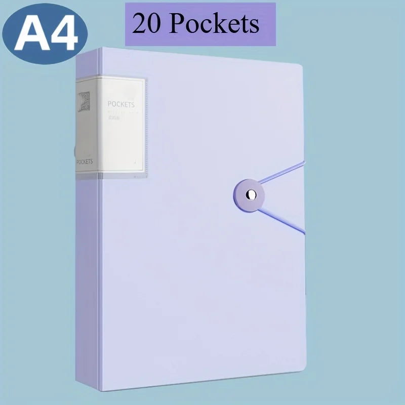 A4 Clear Pocket Presentation Folder for Documents & Certificates