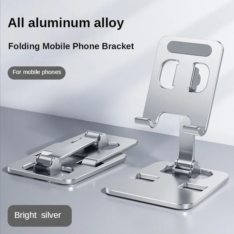 Universal Aluminum Alloy Tablet Stand — Adjustable Flexible Holder for iPad Air, Pro, Mini & Phones