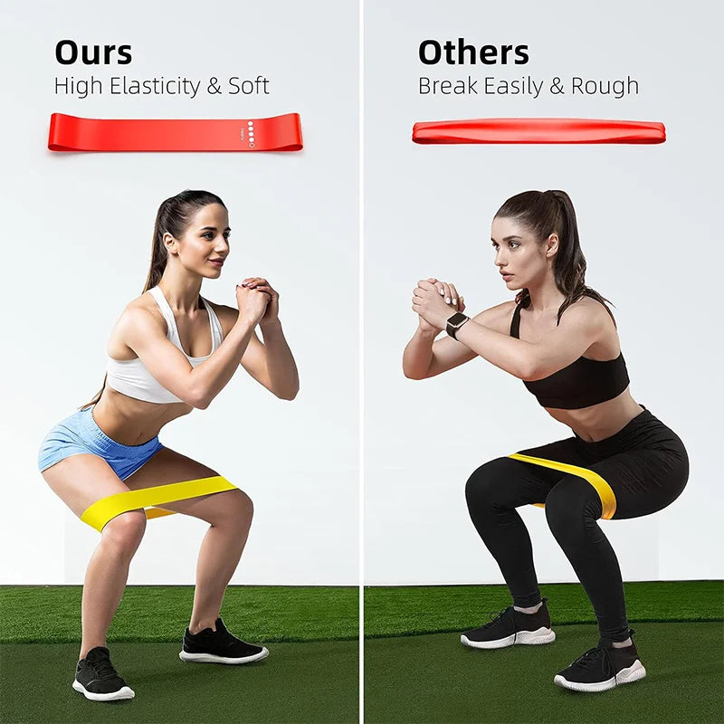 Latex Resistance Loop Bands for Workouts, Single & 5-Piece Options