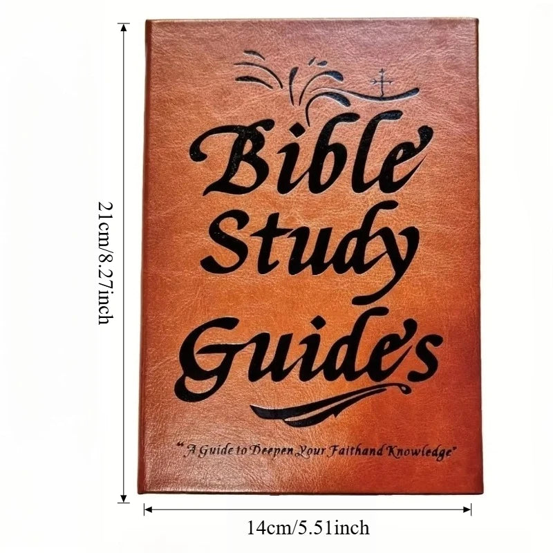 Christian Bible Study Journal with Book-by-Book Scripture Notes and Prayer Reflection Pages, Guided Devotional Workbook for Faith Growth