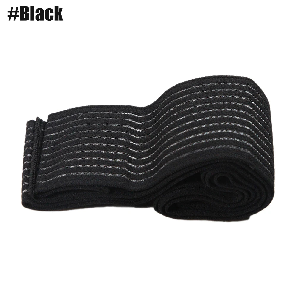 Adjustable Elastic Support Wrap with Hook-and-Loop Closure