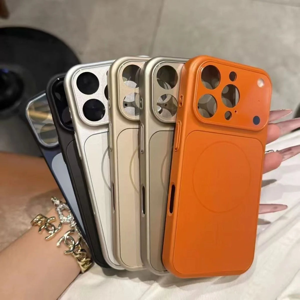 Magnetic Shockproof Phone Case for iPhone 11 to 17 with Wireless Charging Support