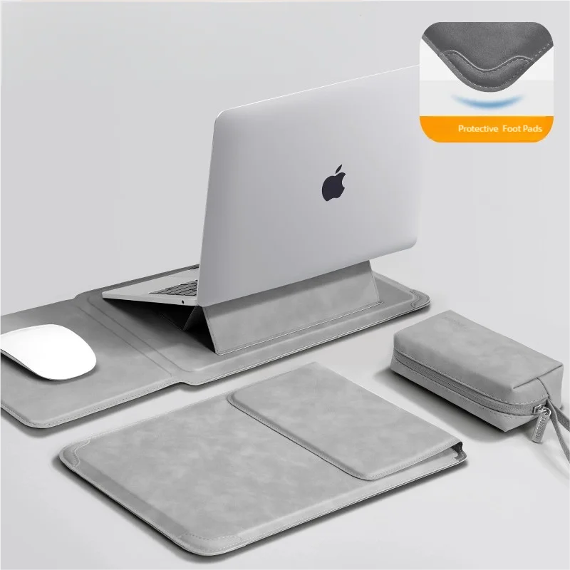 Laptop Sleeve Bag & Stand Set — Protective Case for 13–16″ Laptops