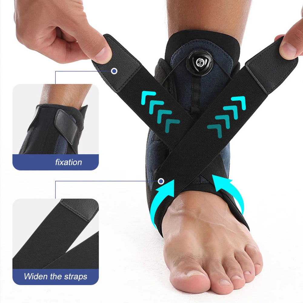 Adjustable Ankle Support Brace with Dial Tightening – Single Brace