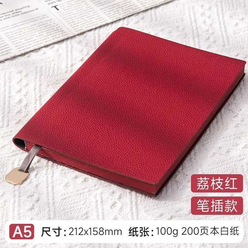 Personalized A5 PU Leather Notebook — Business, Study & To-Do Journal