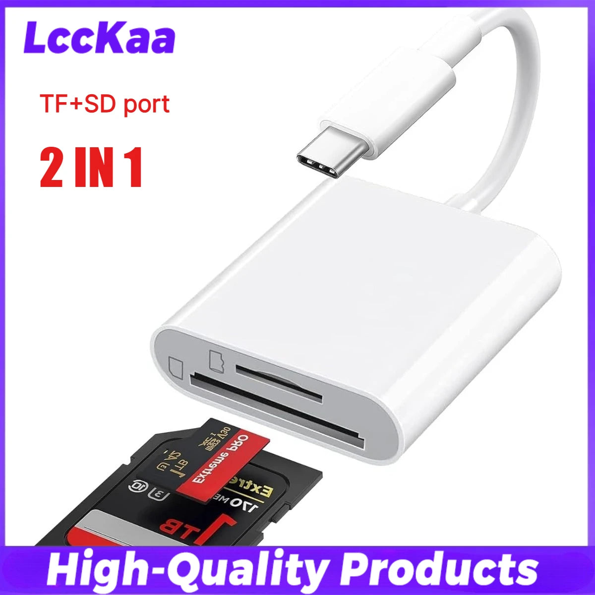 USB Multiport Hub Adapter with SD & MicroSD Card Reader Options