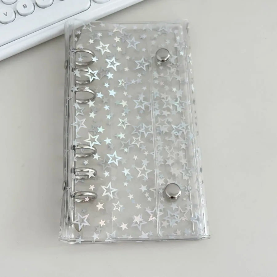 A6 Loose Leaf Binder Cover with Refill Sheets and Zip Storage Pockets
