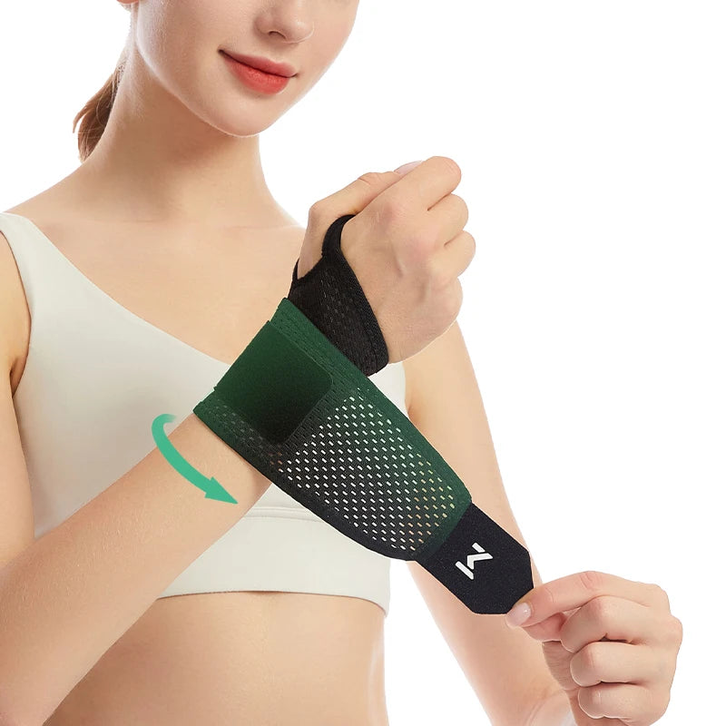 Adjustable Wrist Support Wrap — Compression Brace for Weightlifting, Tennis & Gym