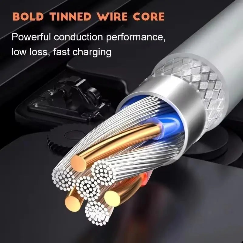 100W USB-C Fast Charging Cable — 2/3-Pack, 1m–2m Data & Charge Cords