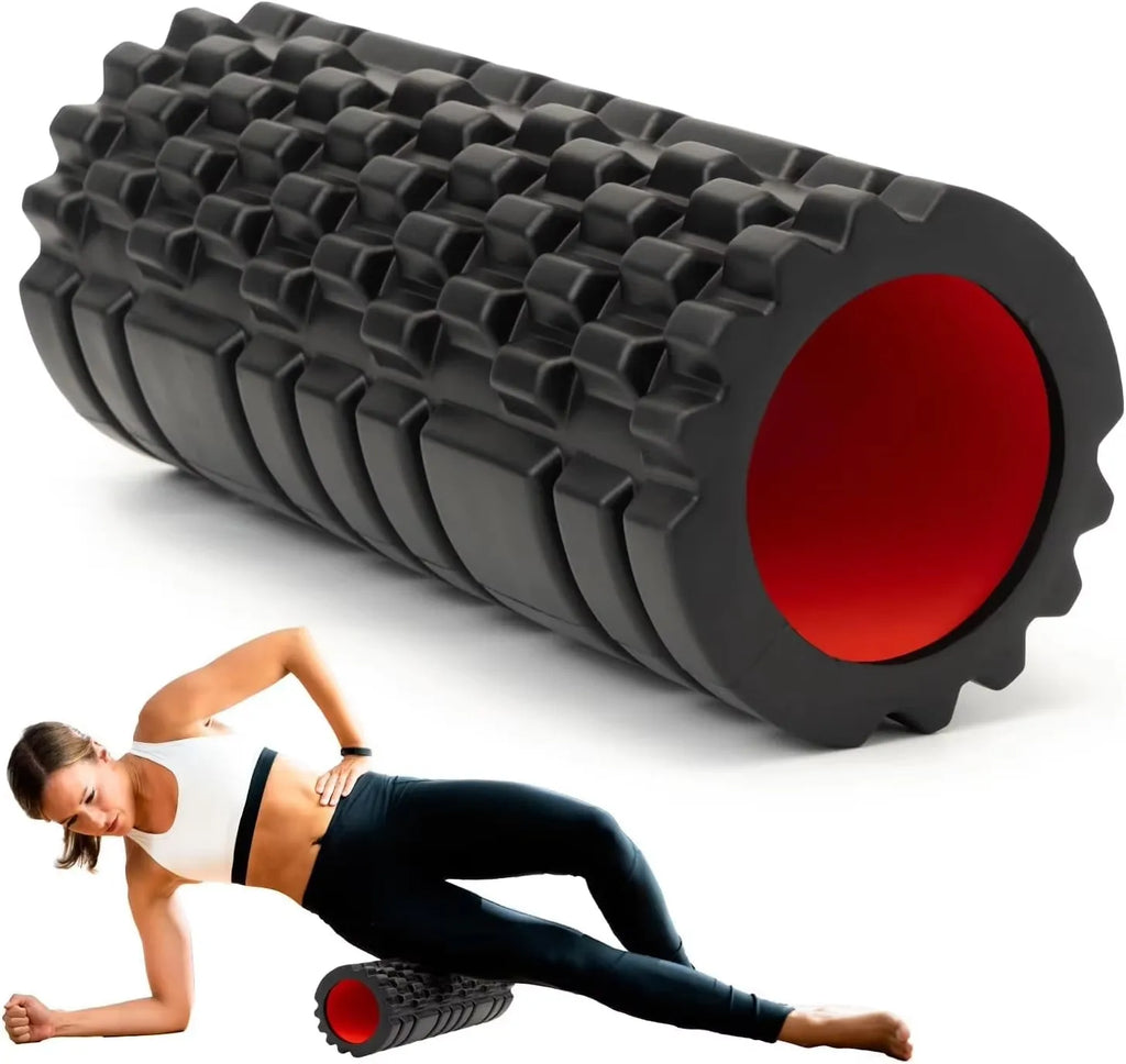 Textured EVA Foam Roller — Deep-Tissue Massage Tool for Back, Legs & Mobility