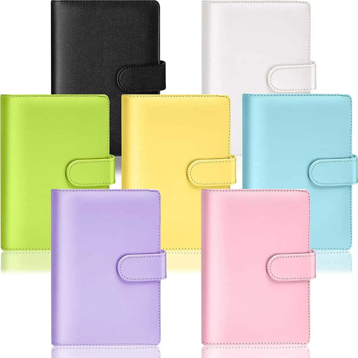 A6 PU Leather Cash Savings Binder — 12 Pockets & 21 Budget Labels