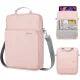 Laptop Sleeve Bag with Shoulder Strap and Handle, Water-Resistant Multi-Pocket Case for 11 and 13 Inch Laptops and 9 to 13 Inch Tablets