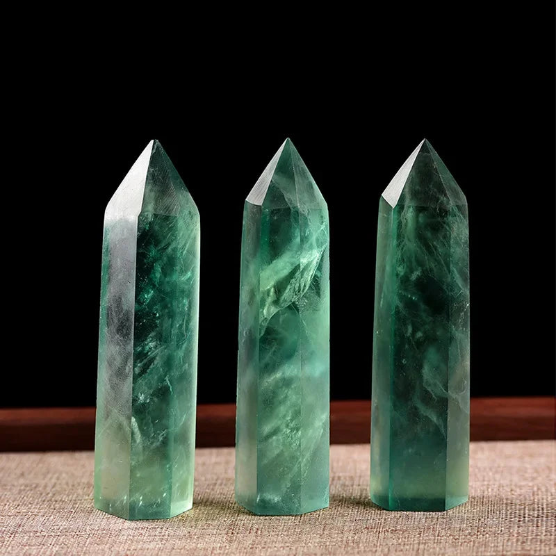Natural Crystal Point Wand — Reiki Healing Stone for Home Decor & Meditation