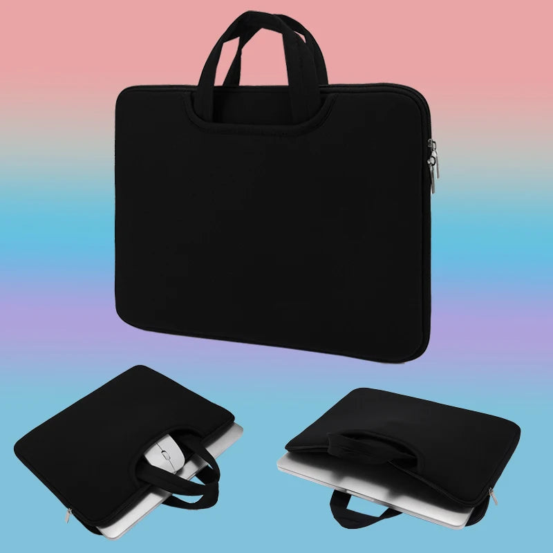 16" & 17" Laptop Bag with Front Pocket, Handle Strap & Shoulder Strap