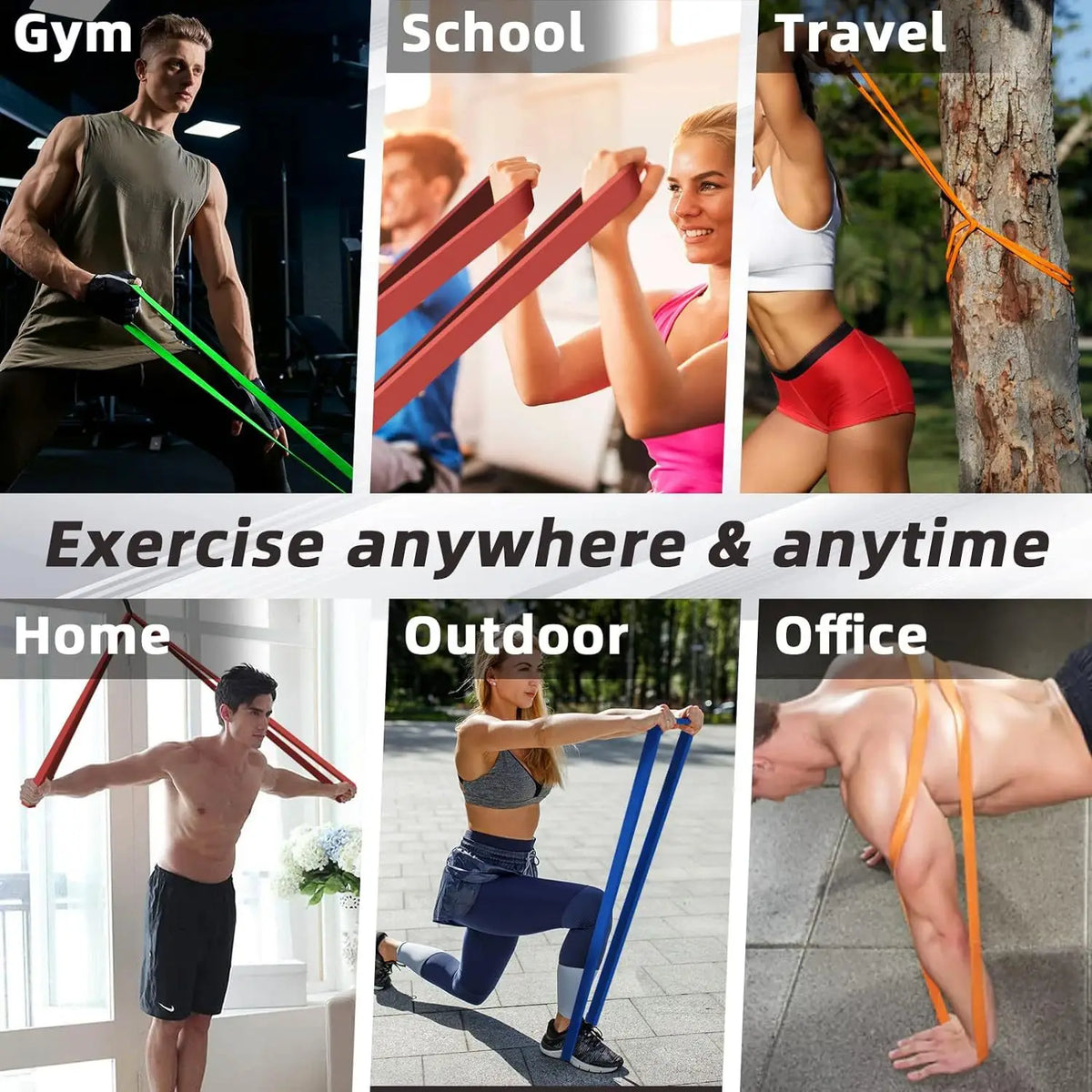 Latex Resistance Loop Bands, Single & Set Options