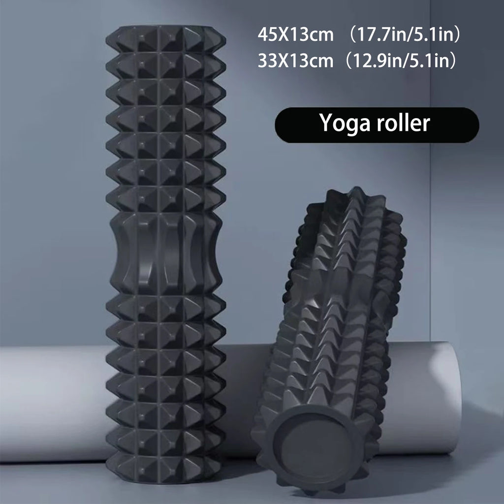 Textured Foam Roller — 30/33/45cm Deep-Tissue Massage Tool