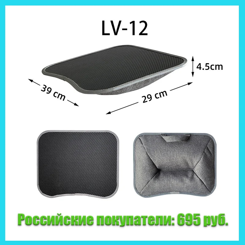 Laptop Lap Desk with Cushion — Foam-Filled Pillow Stand & Mouse Pad